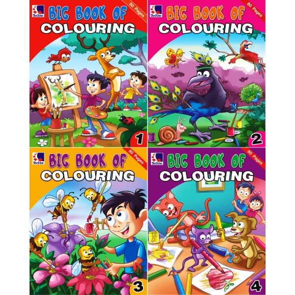 Big Book Of Colouring - Fill Your Own Colours (Set Of 4 Books)